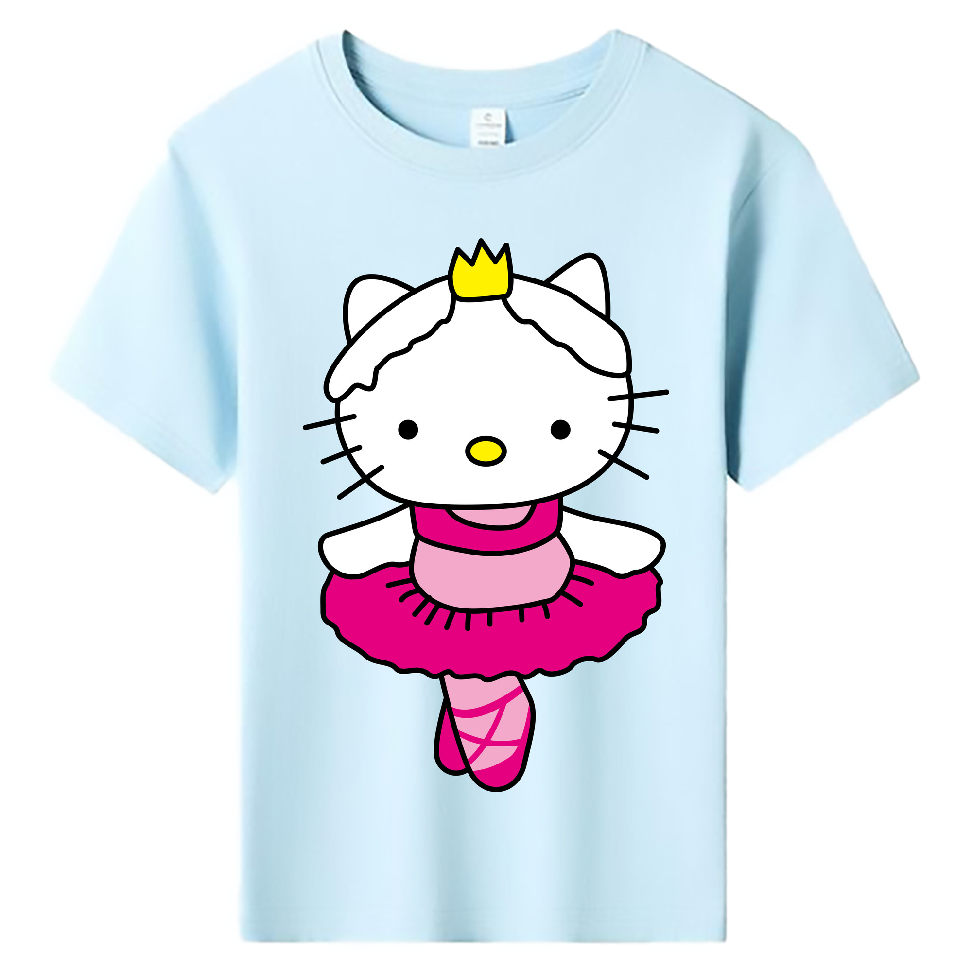 （画像用） Hello Kitty ハローキティ 綿100％キッズTシャツ（フロントプリント）